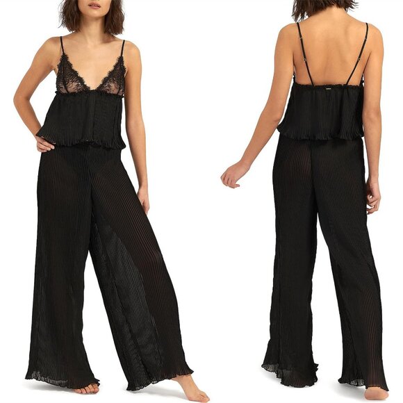 New! Bluebella Black Atalanta Cami and Trouser Set Size Small/XS - 47651 - Picture 1 of 16